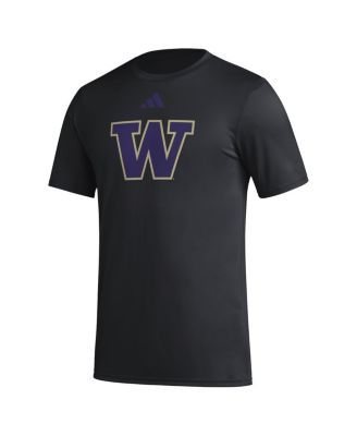 Men's Washington Huskies Primary Locker Logo Pre-Game AEROREADY T-Shirt