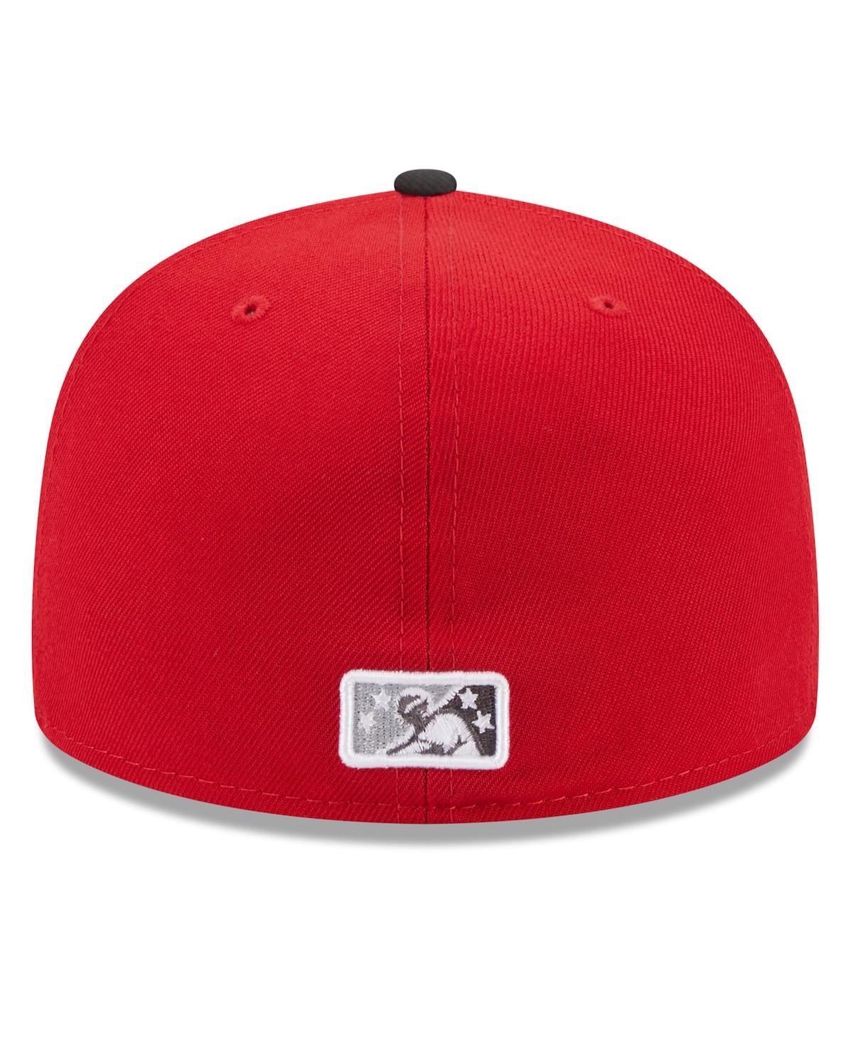 New Era Men'sFort Wayne TinCaps Authentic Collection Alternate Logo 59FIFTY Fitted Hat - Red