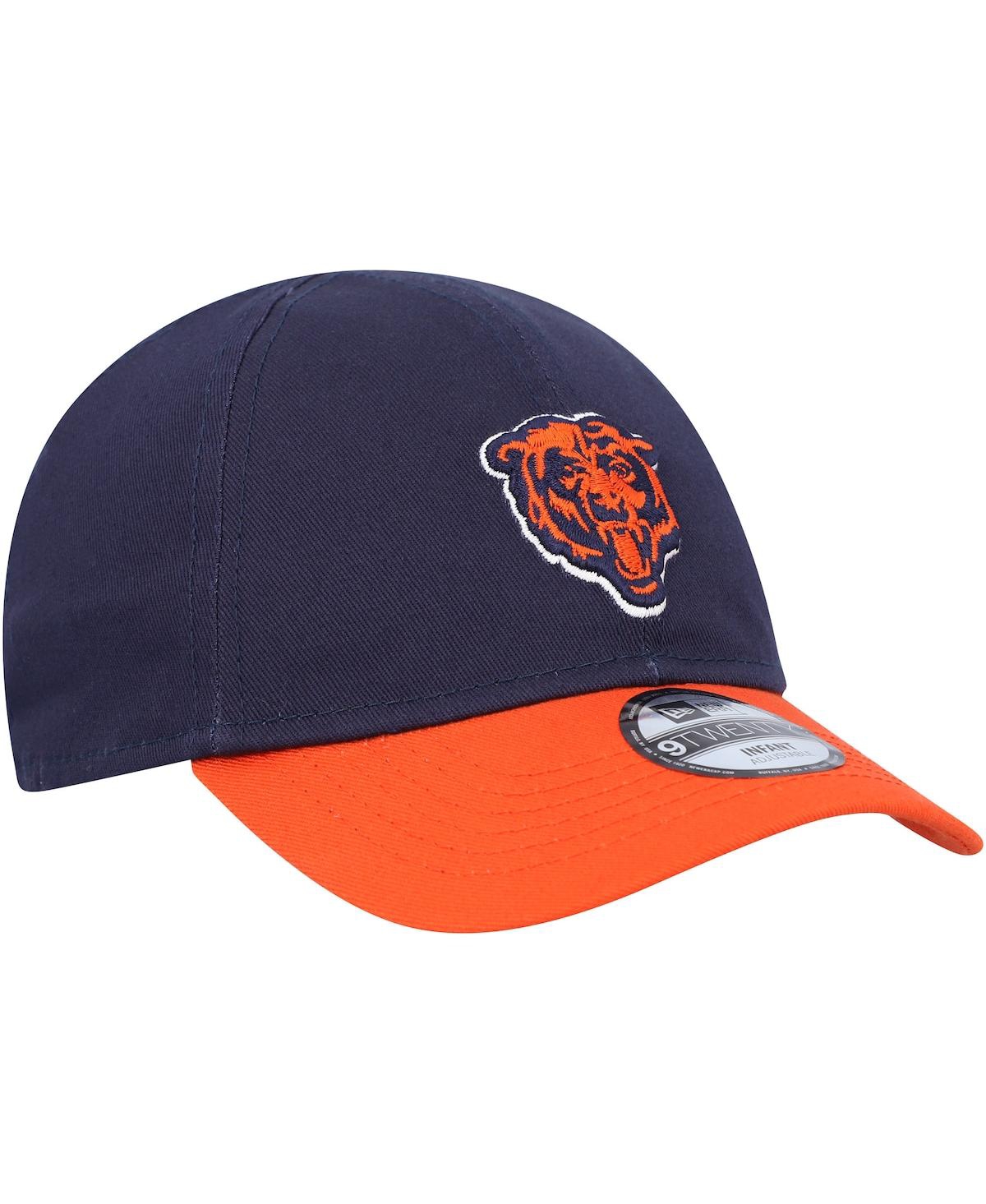New Era Baby Navy/orange Chicago Bears My 1st 9twenty Adjustable Hat In Navy,orange