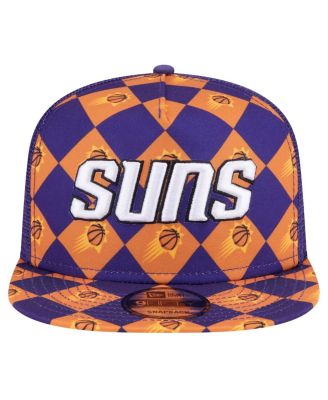 Men's Purple Phoenix Suns Seeing Diamonds A-Frame Trucker 9FIFTY Snapback Hat