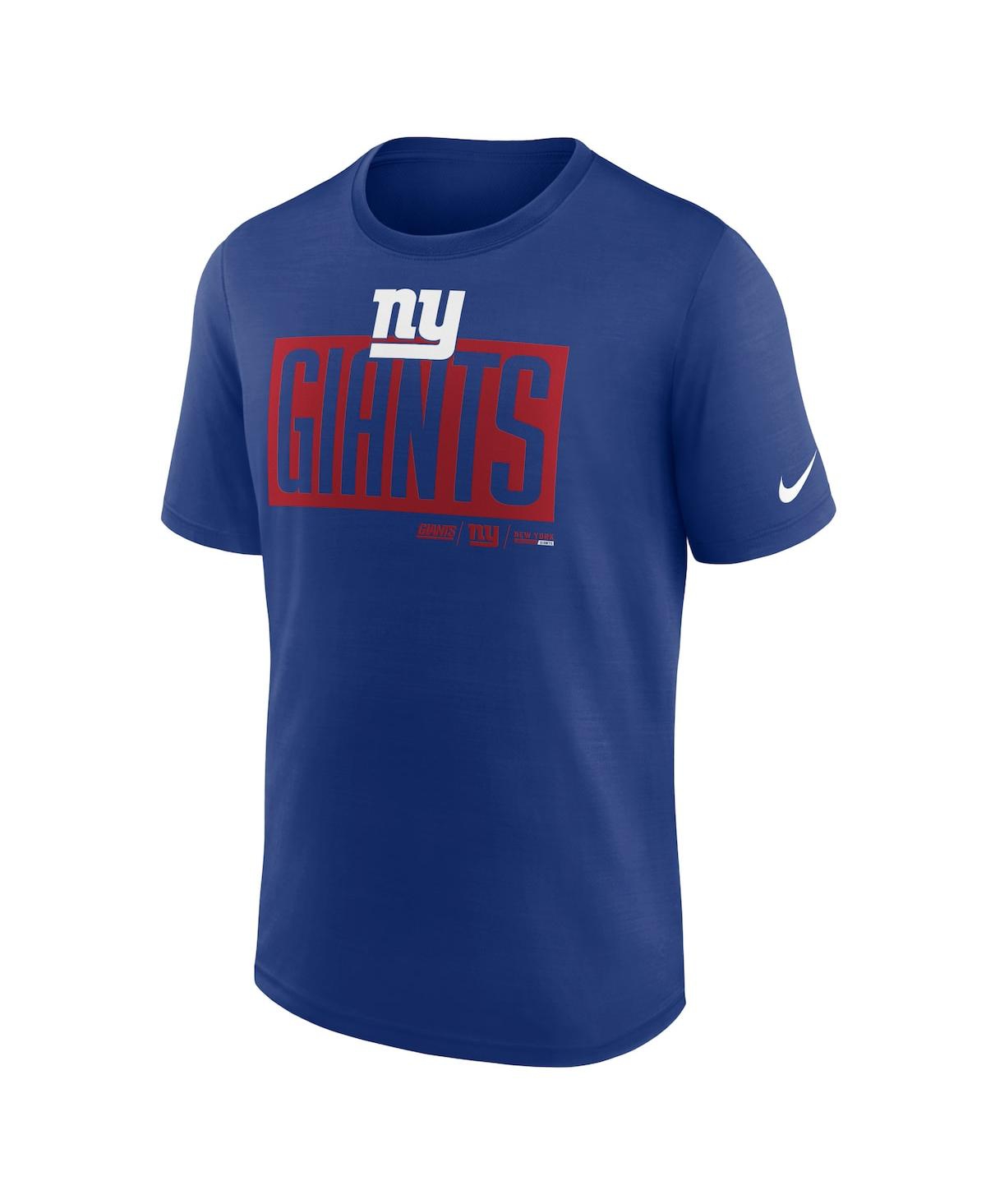 Nike Men'sNew York Giants Exceed Performance T-Shirt - Royal