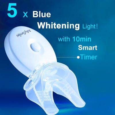 Teeth Whitening 5 LED Light with Teeth Whitening Trays, Tooth Whitening Accelerator Light for Whitening Teeth