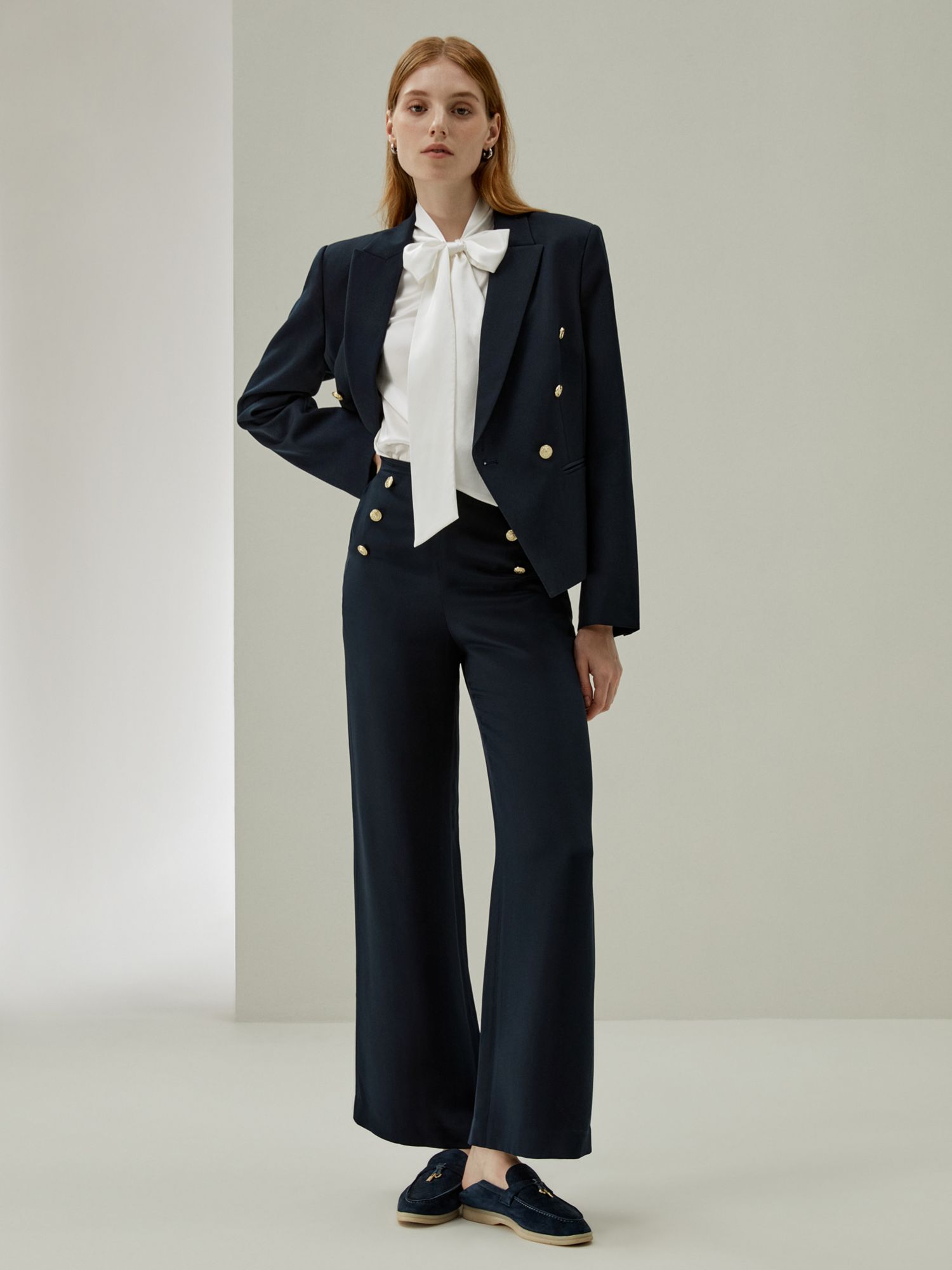 Women's Bow-tie Neck Silk Blouse