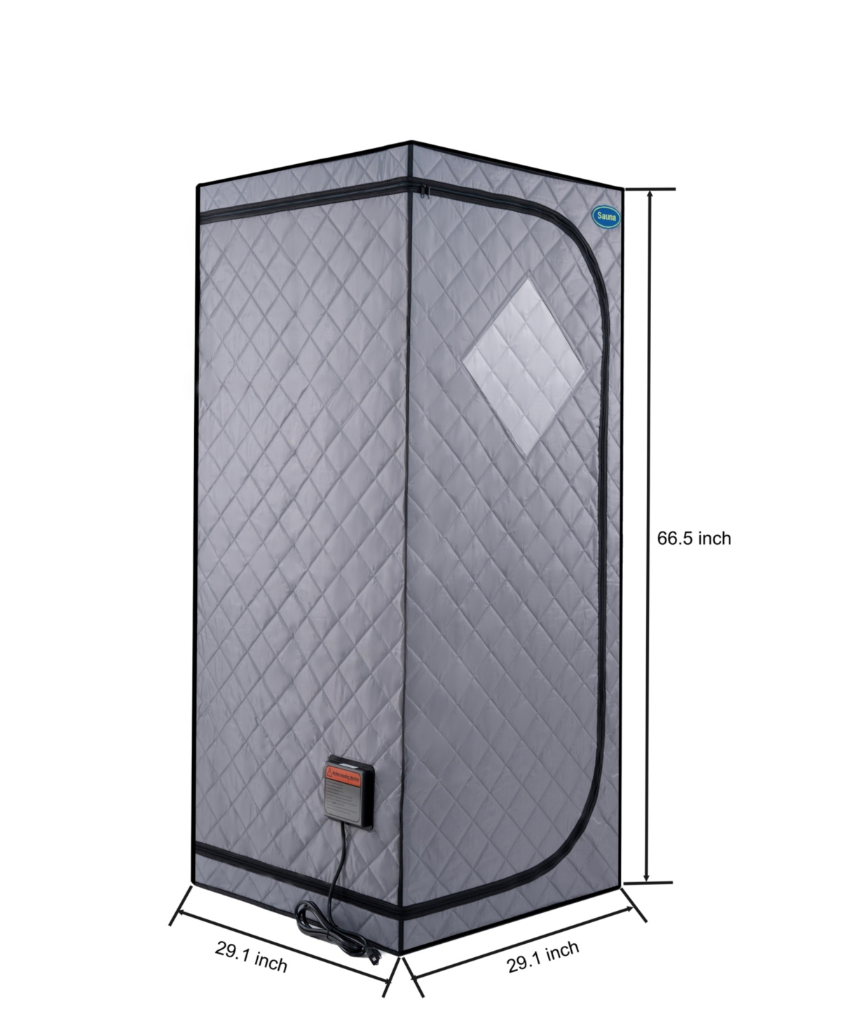 Streamdale Furniture Portable Full-Body Infrared Sauna Tent with Heating Panels, Foot Pad, Chair, Reading Light, Easy Setup, Fcc Certified - Cement gr