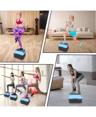 Streamdale Adjustable Fitness Step Platform with 4 Risers