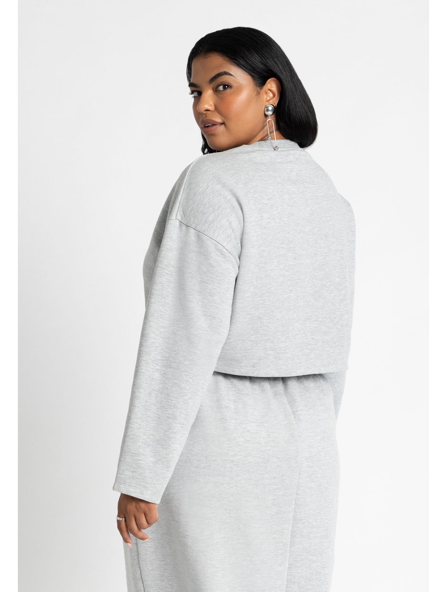 Women's Oversized Cropped Sweatshirt