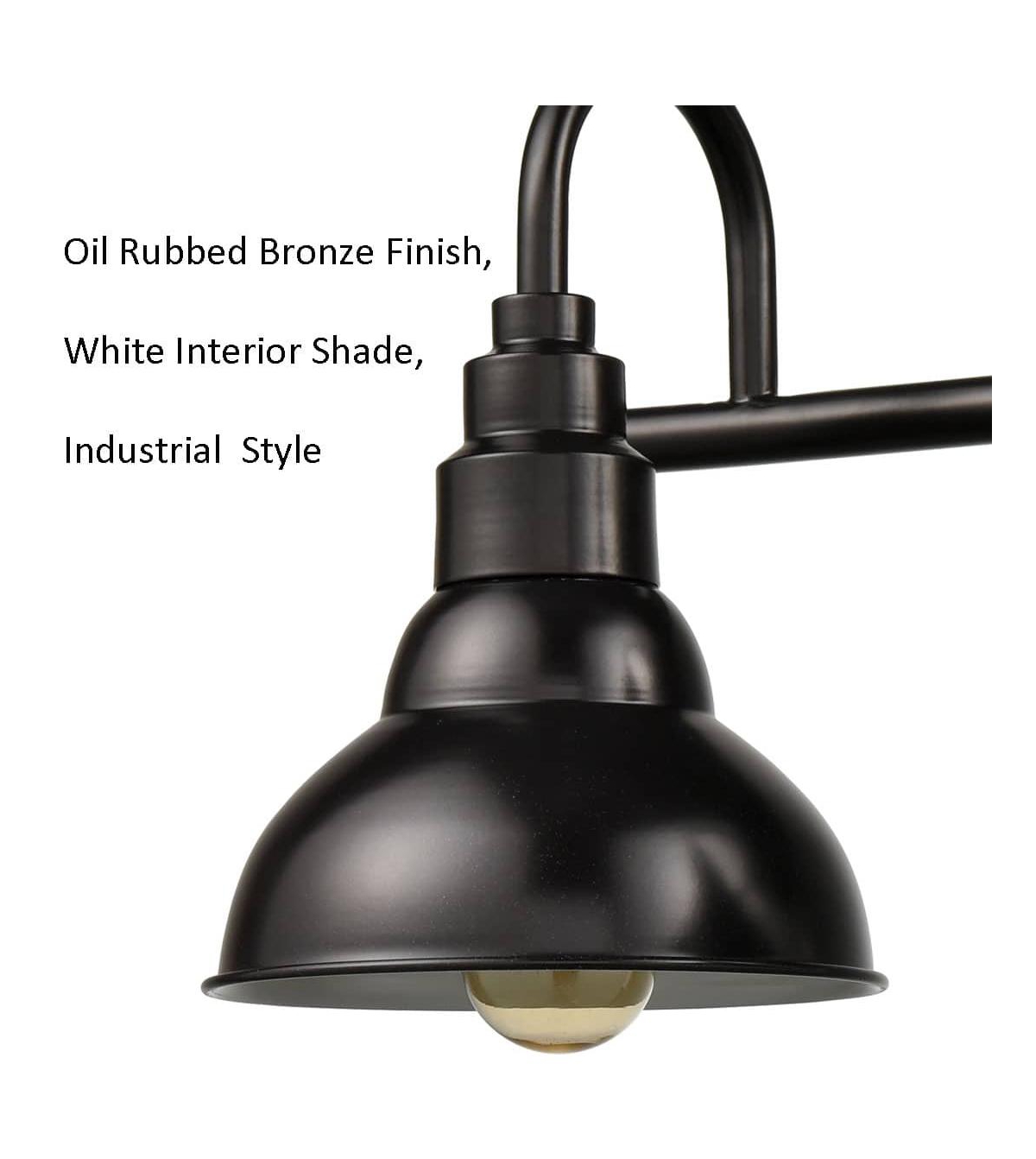 Moose Farmhouse Bath Vanity Wall Light 3-Light Barn Sconce Oil Rubbed Bronze - Oil-rubbed bronze