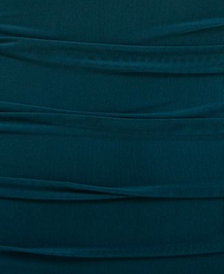 balloon sleeve ruched bodycon dress MUKTANK X MODULER Silk-like Faux Two-piece Color-block Bodycon Dress Black / L main image 1