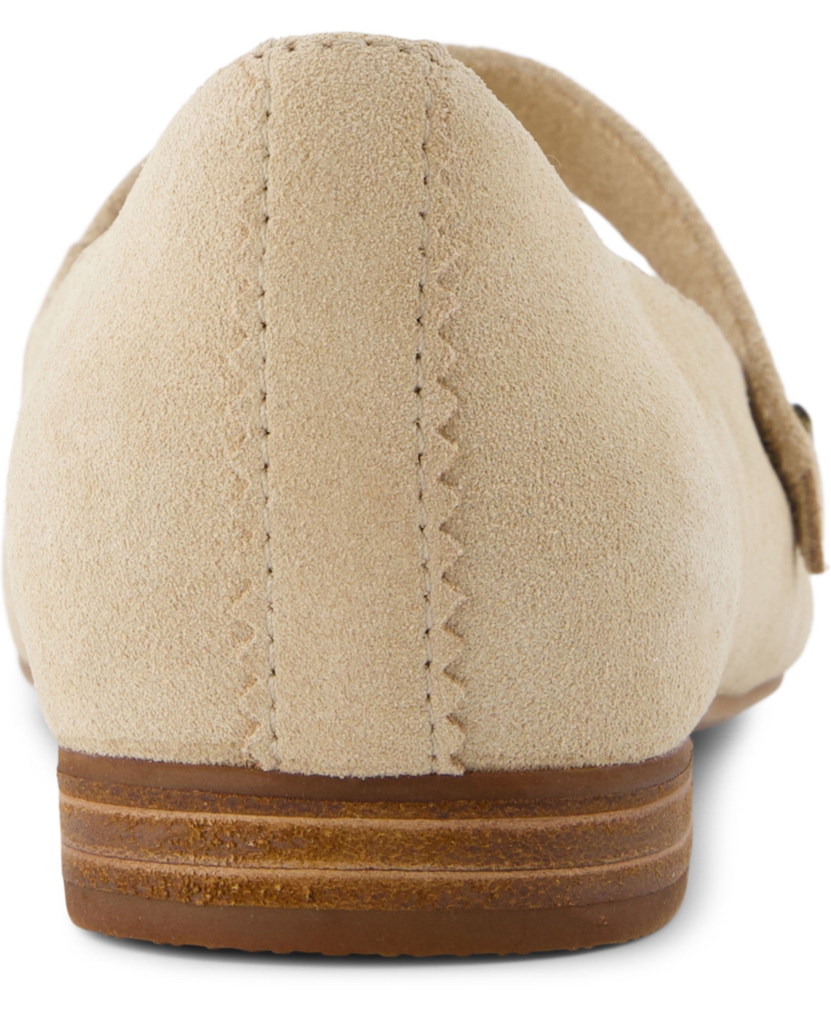 Toms Bianca Mary Jane Flat In Oatmeal Suede