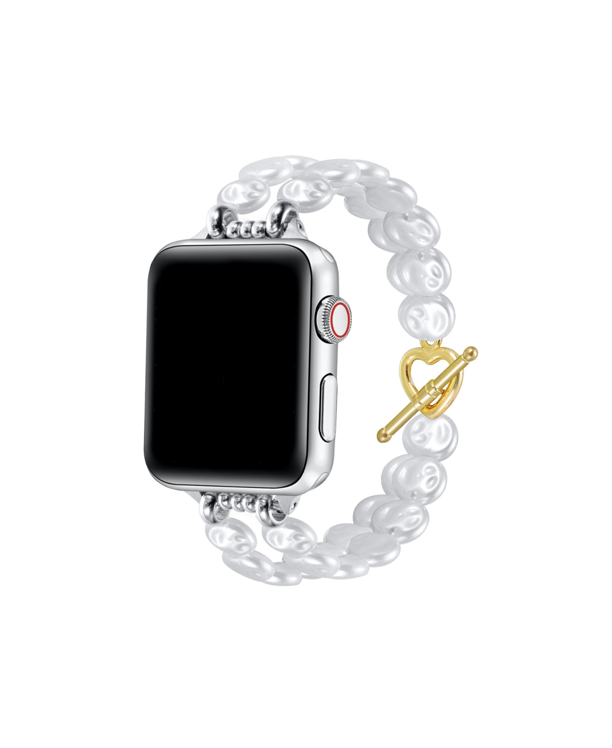 Eloise Faux Pearl Band for Apple Watch 40,41,42mm - White with Gold