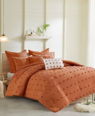 Brooklyn Jacquard Cotton 7-Pc. Comforter Set, King/California King