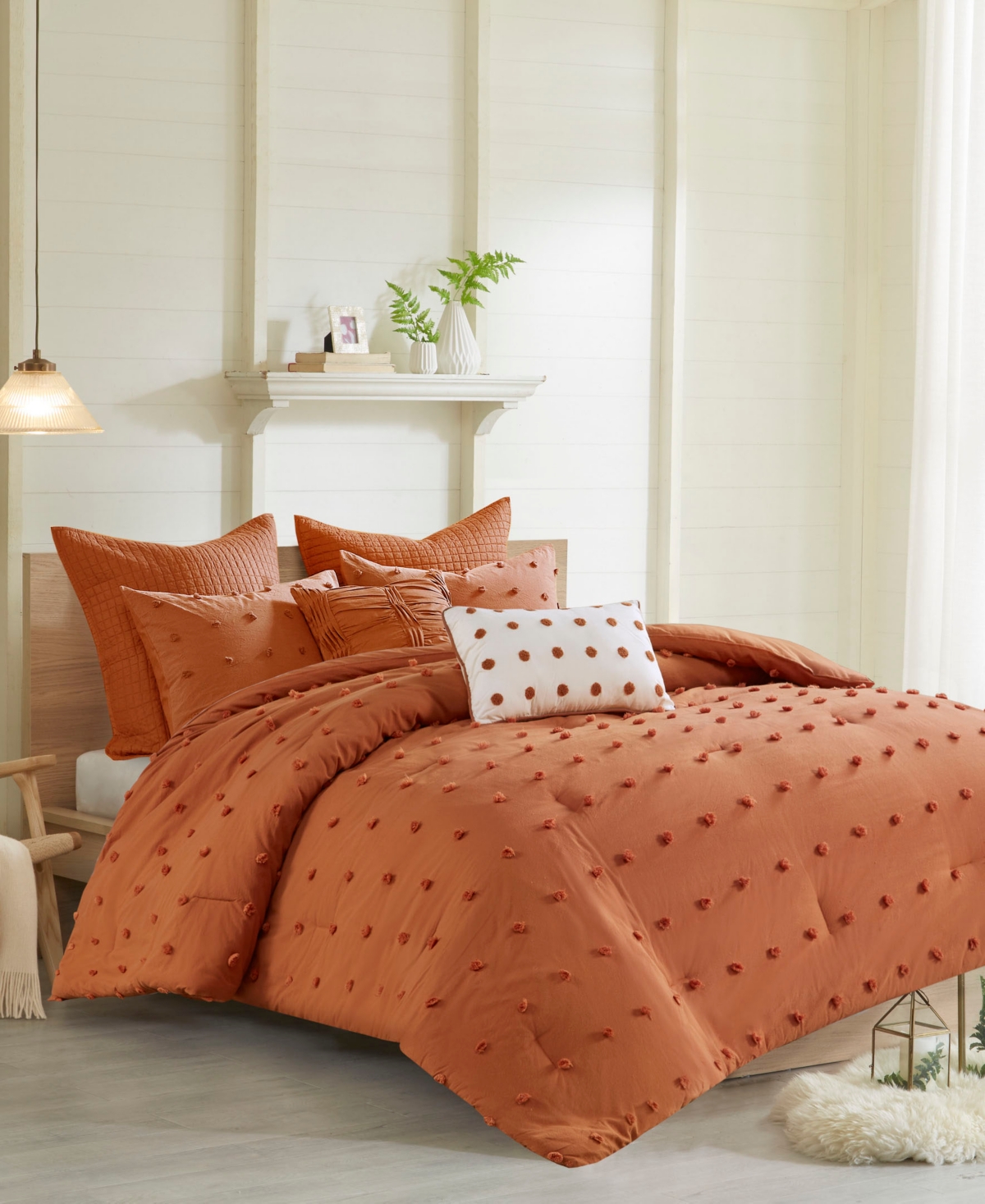 Intelligent Design Brooklyn Jacquard Cotton -Pc. Comforter Set