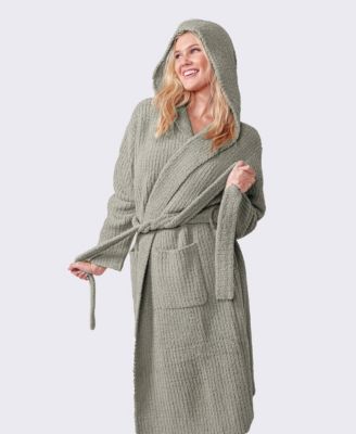 Ribbed Hooded Bath Robe