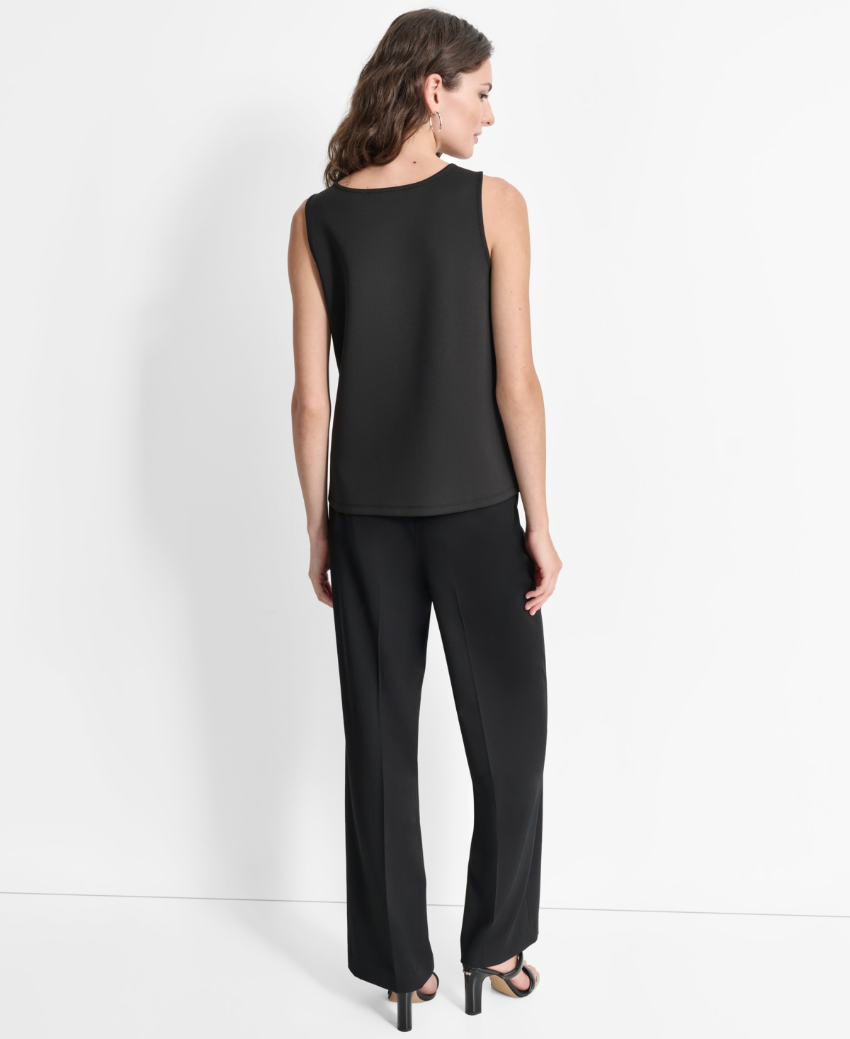 Dkny Women's Sequined Scoop-Neck Sleeveless Tank Top
