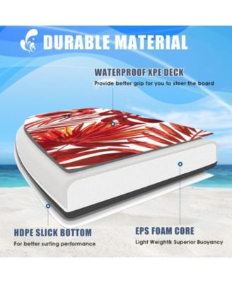 41 Inch Lightweight Surfboard With Fin EPS Core for Kids and Adults-L