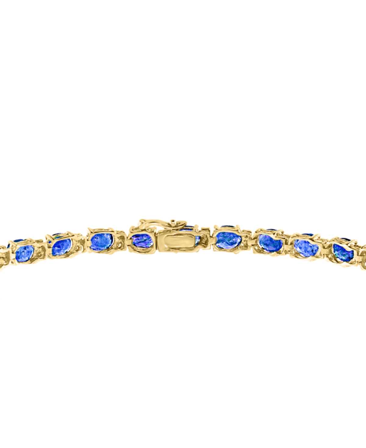 Effy Emerald (9-1/3 ct. t.w.) and Diamond (1/4 ct. t.w.) Tennis Bracelet in 14k Gold (Also Available in Brasilica by Effy - Sapphire (Yellow