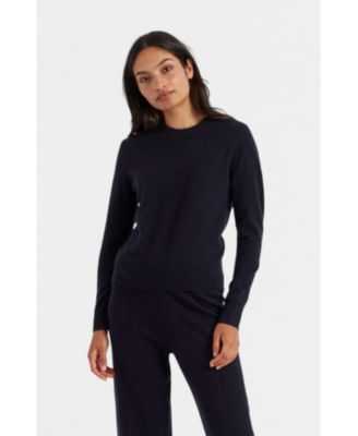 Women's Wool & Cashmere Cropped Sporty Sweater
