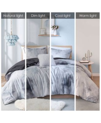 Cassiopeia Watercolor Tie Dye 3-Pc. Comforter Set, Twin/Twin XL