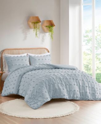 Lucy Clip Jacquard 3-Piece Comforter Set, Full/Queen