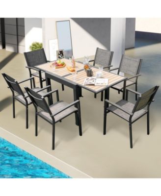 31.5-63 Inches Extendable Patio Table for 4-6 People