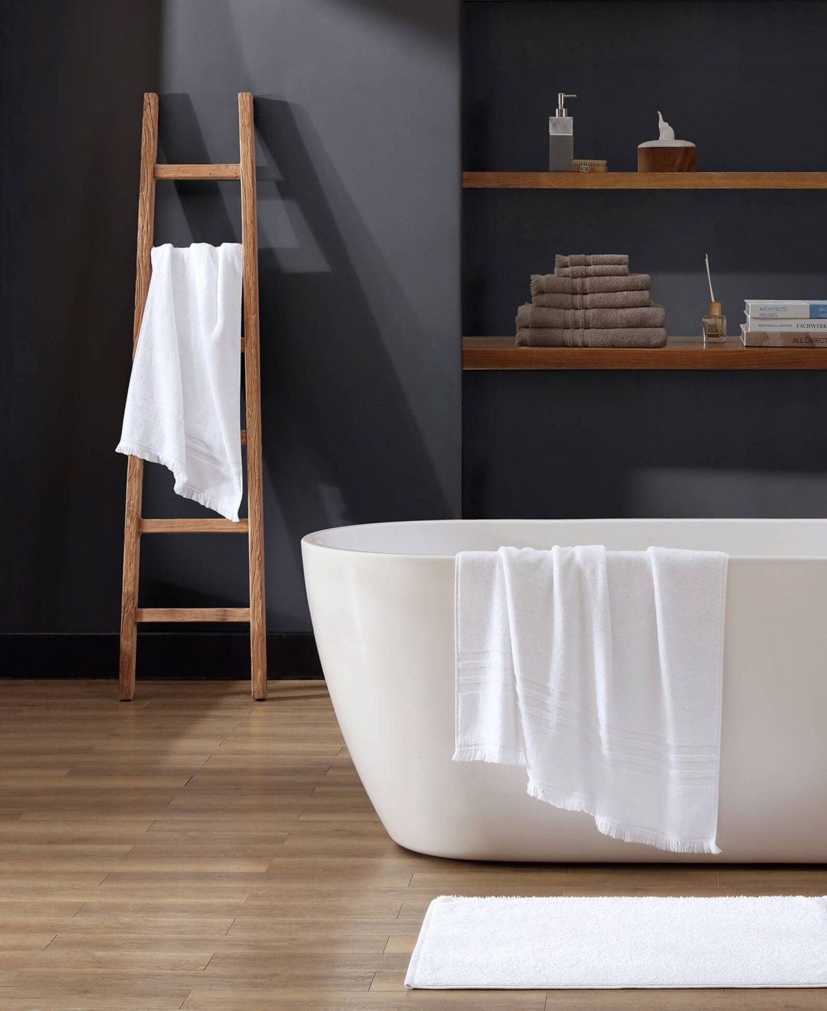 Sunday Citizen Fringed 6-pc. Bath Towel Set In White