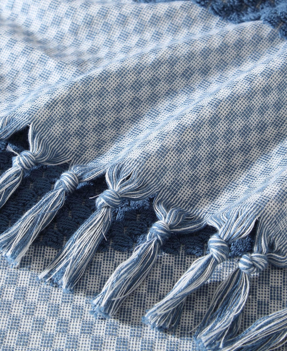 Sunday Citizen Striped Turkish Cotton Beach Towel, 39" X 70" In Blue