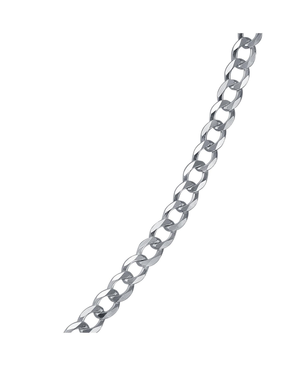 Bling Jewelry Solid 3MM Sterling Silver Miami Cuban Curb Chain Necklace Women Inch - Silver curb 3mm
