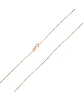 Ultra Thin 018 Gauge 0.5MM Thin14K Yellow White Rose Gold Rolo Curb Cable Chain Necklace  16 Inch