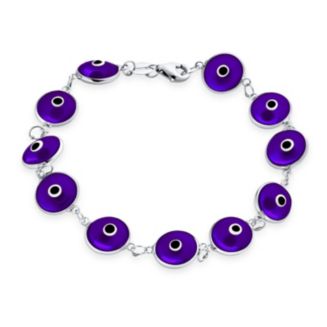 Lucky Turkish Blue Eye Rings for Women Open Adjustable Stainless Steel