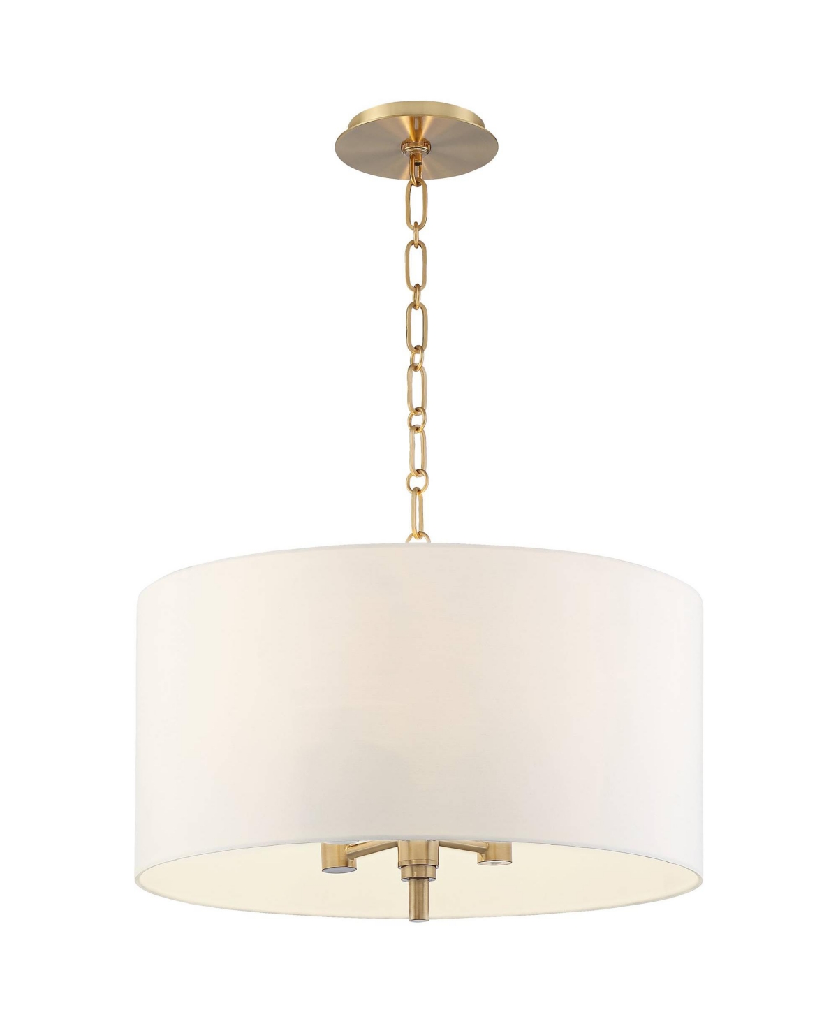 Possini Euro Design Warm Gold Pendant Chandelier Lighting Wide ModernLinen Drum Shade 4-Light Fixture for Dining Room Living House Foyer Ki
