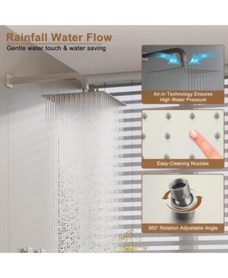 Single Handle 1-Spray Thermostatic 4-function Shower Faucet