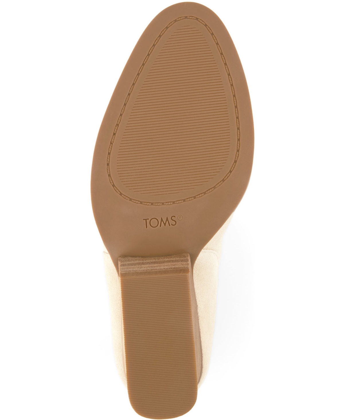 Shop Toms Women's Noa Suede Pull On Wedge Bootie In Natural Suede