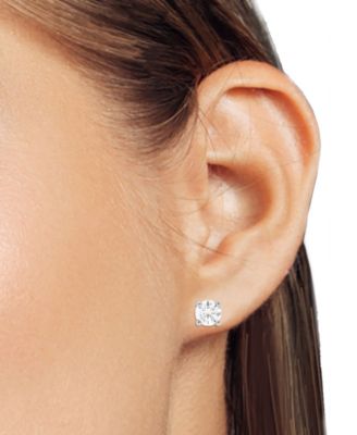 2-Pc. Set Lab Grown Diamond Pendant Necklace & Matching Stud Earrings (1 ct. t.w.) in Sterling Silver or 14k Gold-Plated Sterling Silver