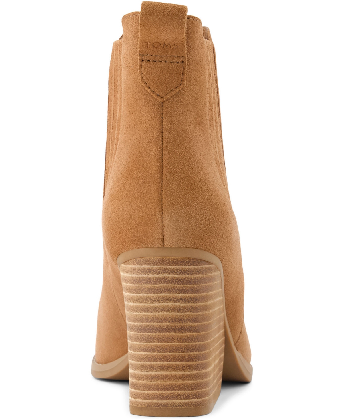 Shop Toms Women's Noa Suede Pull On Wedge Bootie In Tan Suede