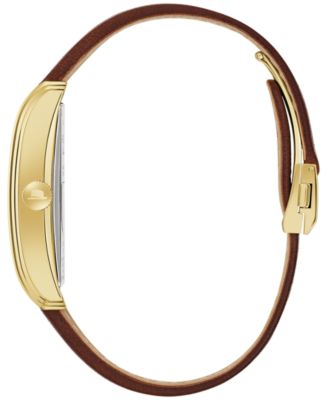 Men's Automatic Frank Sinatra Chairman of the Board Brown Leather Strap Watch 26mm