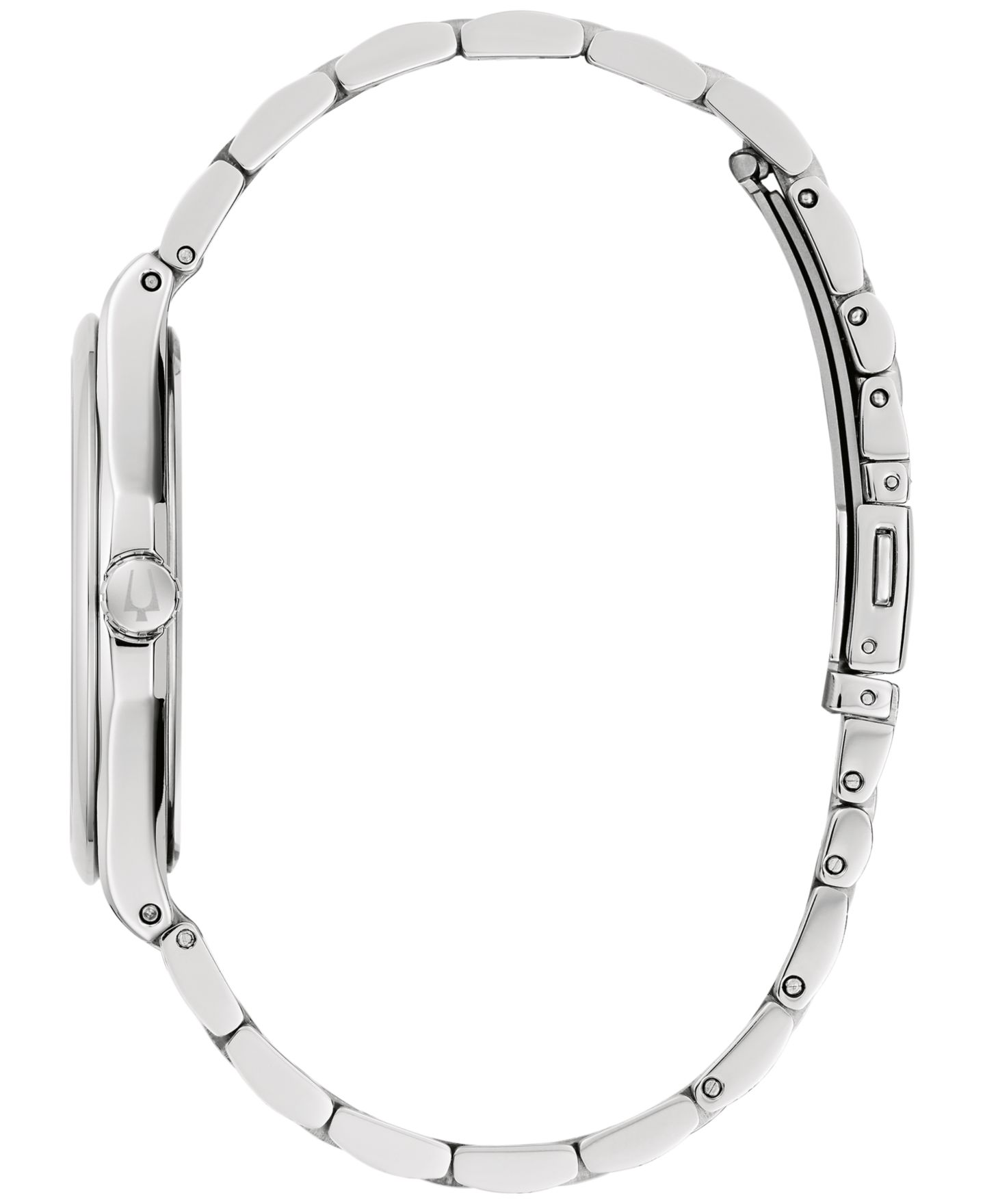 Мужские часы Bulova Diamond Accent Stainless Steel Bracelet Watch 41mm — фото 2