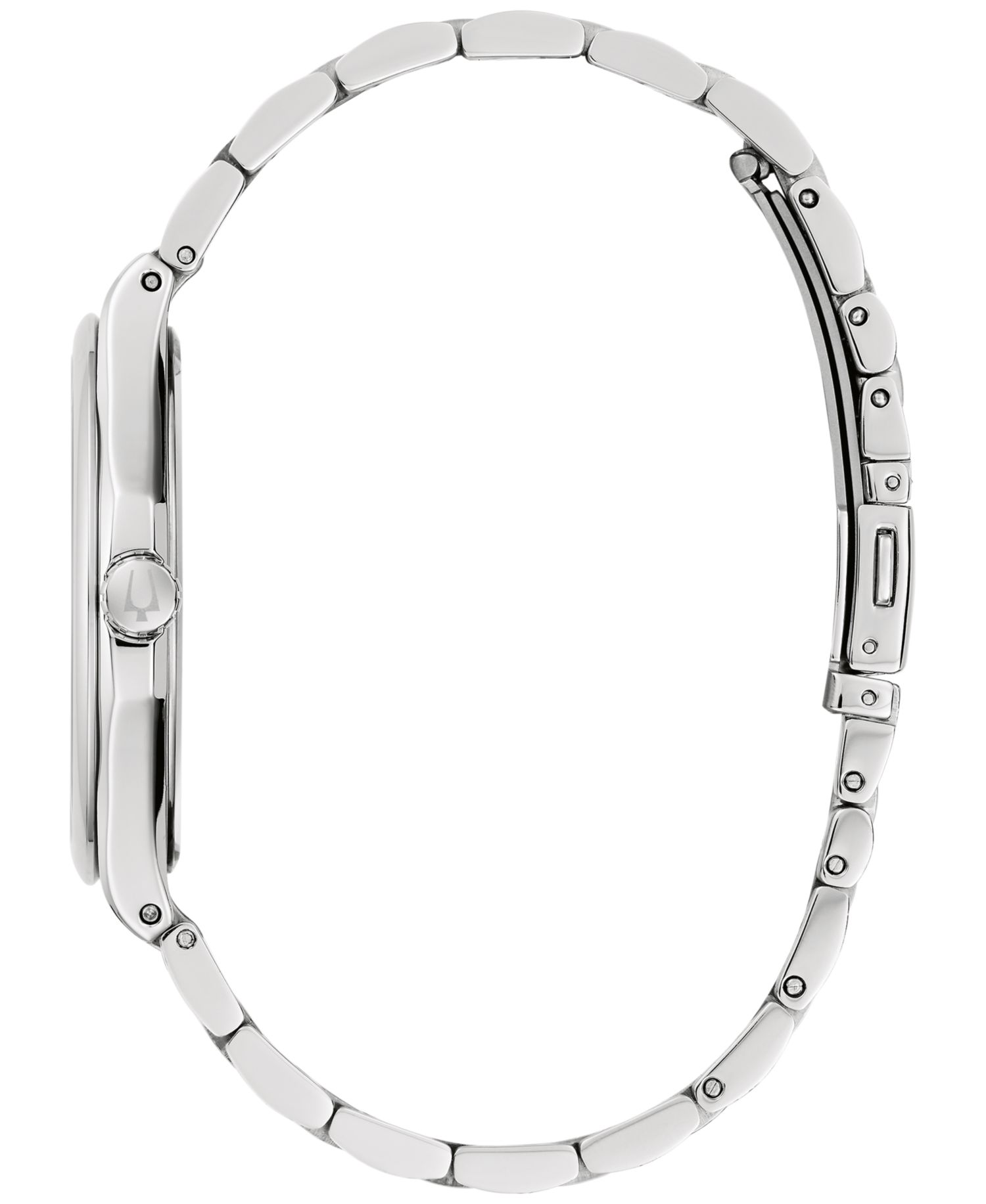 Men's Diamond Accent Stainless Steel Bracelet Watch 41mm