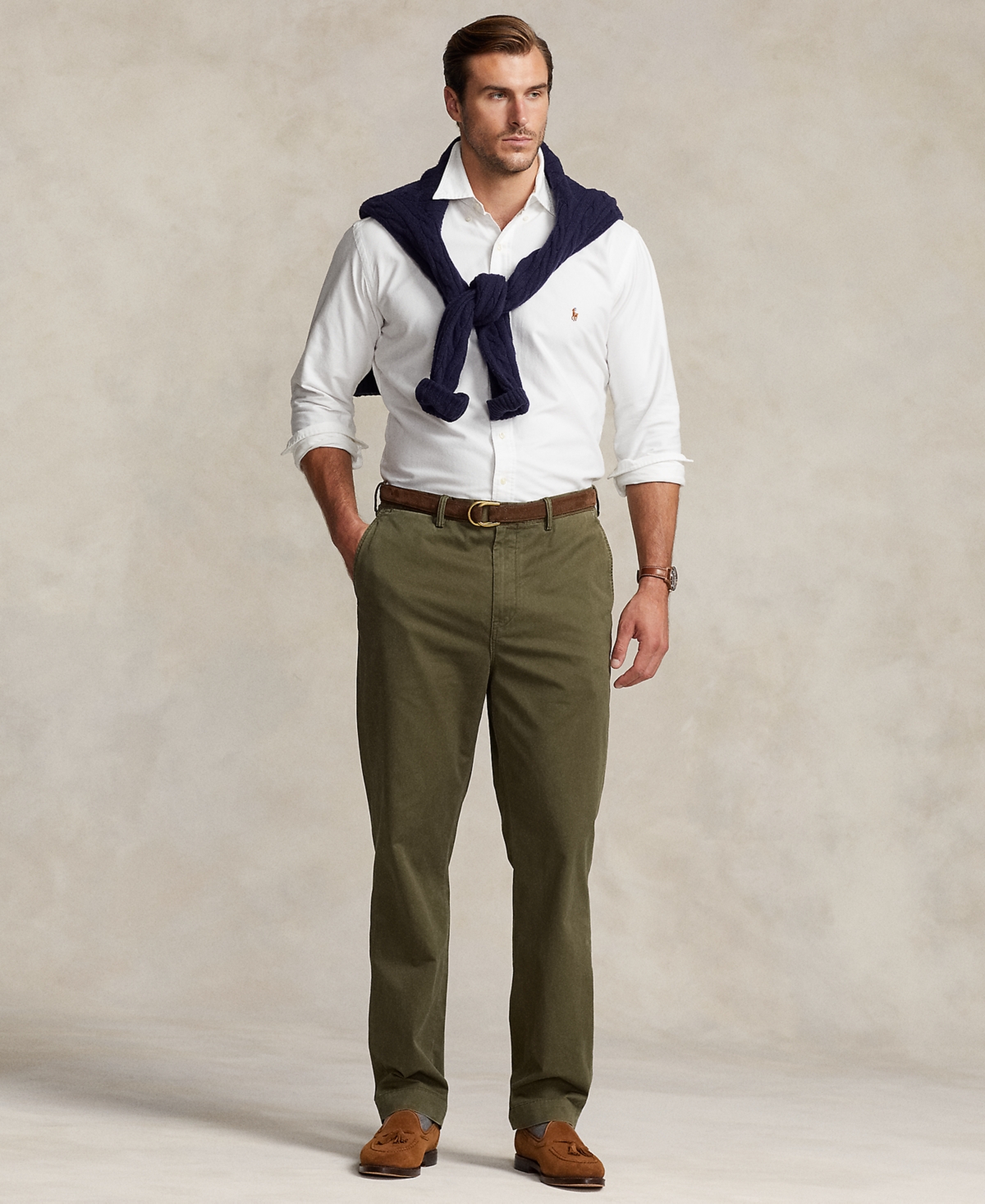 Polo Ralph Lauren Men's Big & Tall Stretch Classic Fit Chino Pants