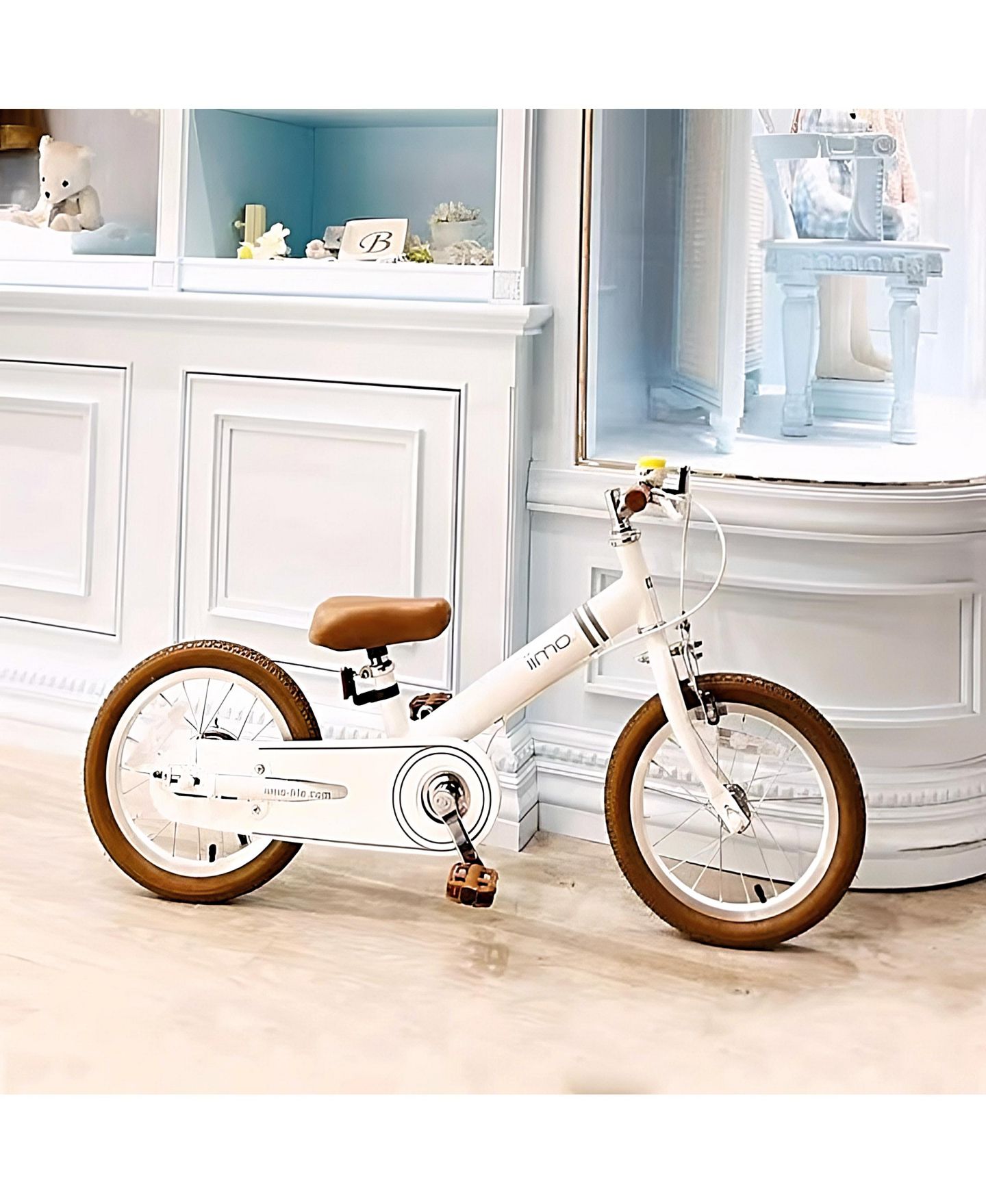 Детская игрушка IIMO 2-in-1 Balance Bike 14" (Balance Bike to Pedal Bike), цвет: Белый — фото 2