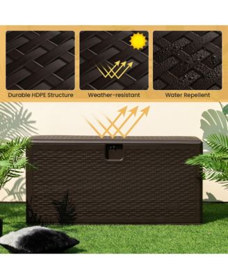 Patio Deck Box Outdoor Waterproof Storage Container for Tools Toys