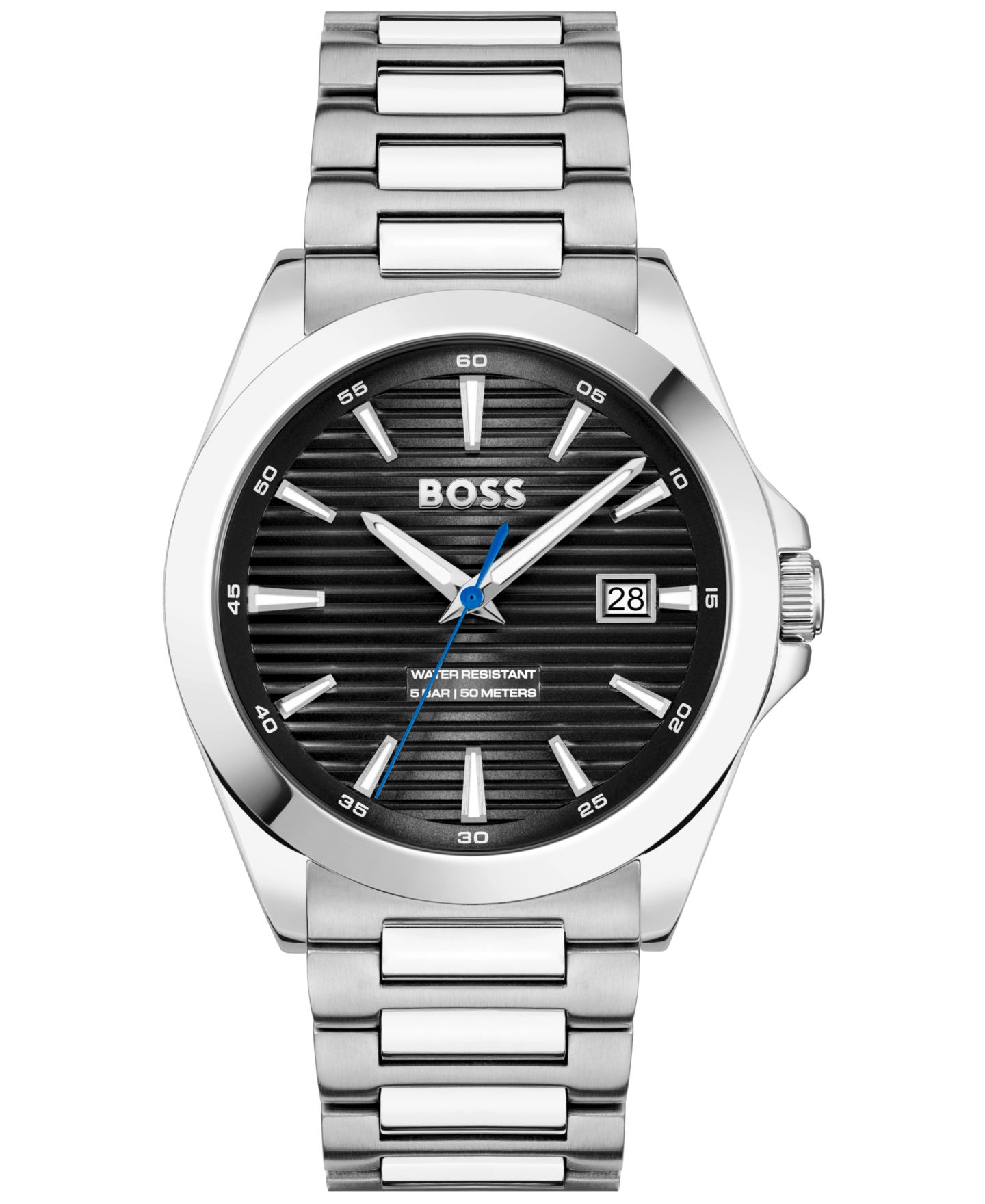 Мужские часы Hugo Boss Strike Quartz Basic Calendar из нержавеющей стали, 41 мм — фото 1