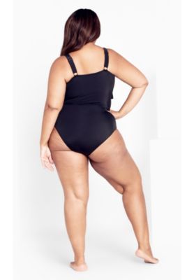 Plus Size Pia V-Tiered 1 Piece