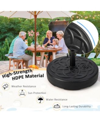 22 Inch Fillable Heavy-Duty Round Patio Umbrella Base Stand