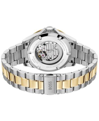 Men's Troper Auto Mech-Automatic Two-Tone Stainless Steel Watch 43mm