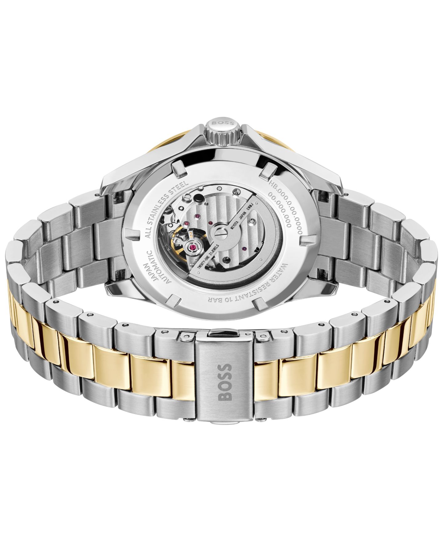 Мужские часы Hugo Boss Troper Auto Mech-Automatic Two-Tone Stainless Steel Watch 43mm — фото 3