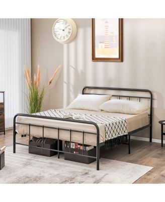 Full Size Heavy Duty Metal Bed Frame Headboard Platform Mattress Foundation