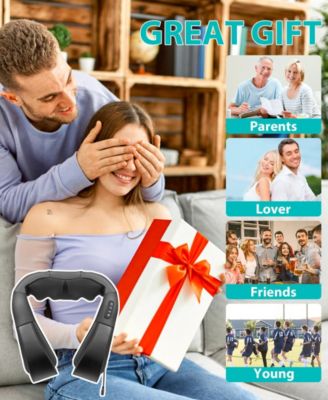 Shiatsu Neck and Shoulder Massager with Heat, 8 Deep-Kneading Nodes