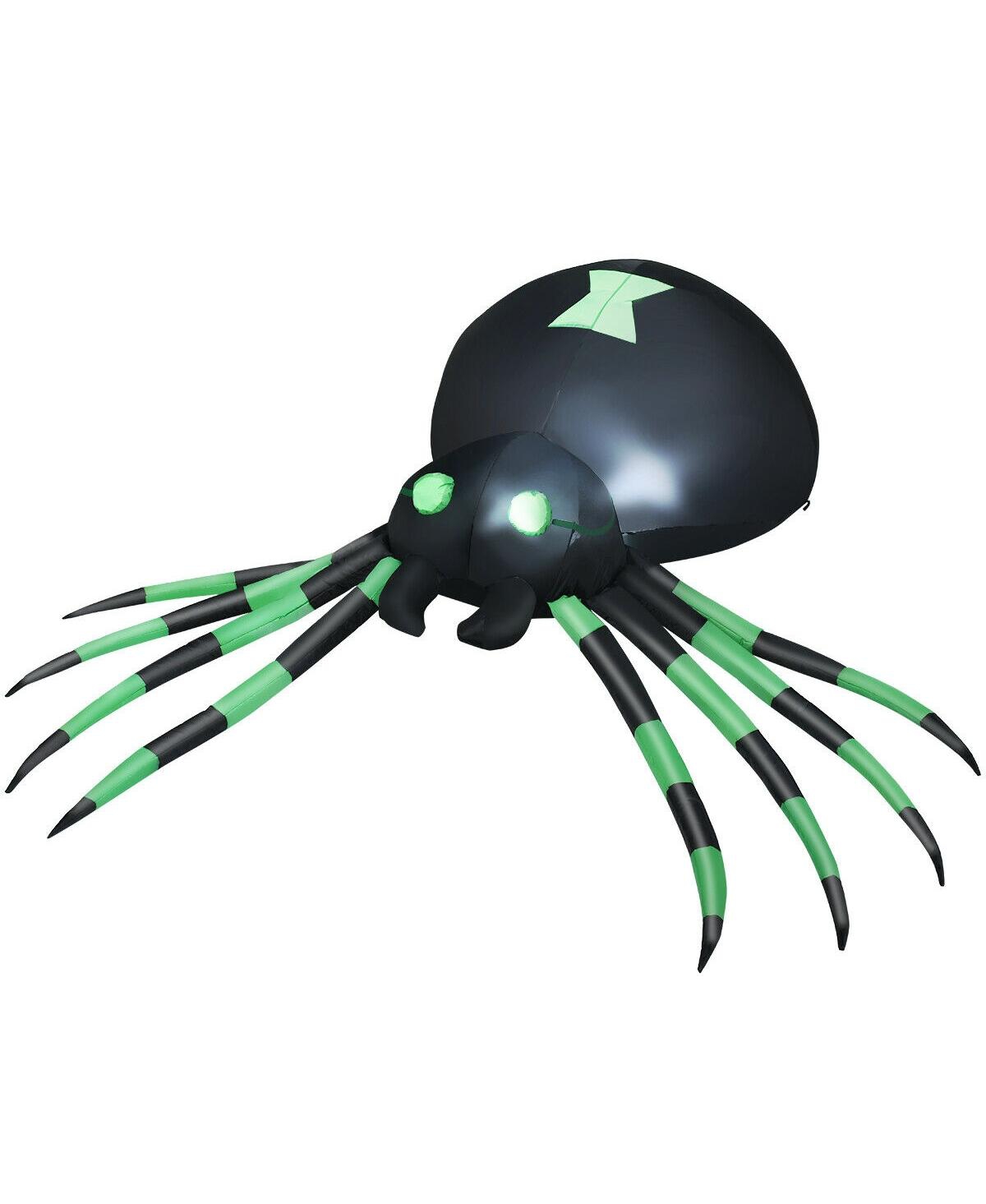 6 Feet Halloween Inflatable Blow-Up Spider - Black