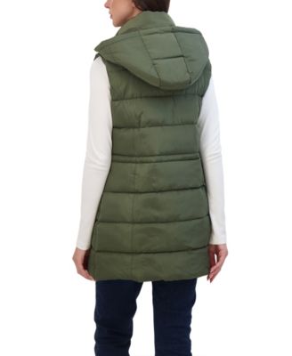 Women's Puffer Vest With Drawstring Waist