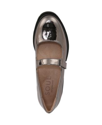 Olivet Mary Jane Lug Sole Flats